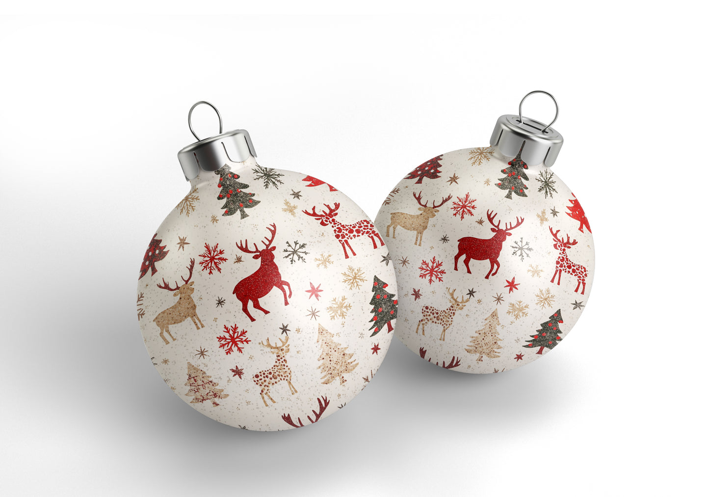 Christmas Ball Ornament Set – 3pcs Creative Hanging Ball Decorations, Festive Tree Pendants, Perfect Christmas Décor & Gift Set